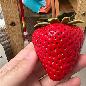 Red Strawberry Crossbody Bag Charm